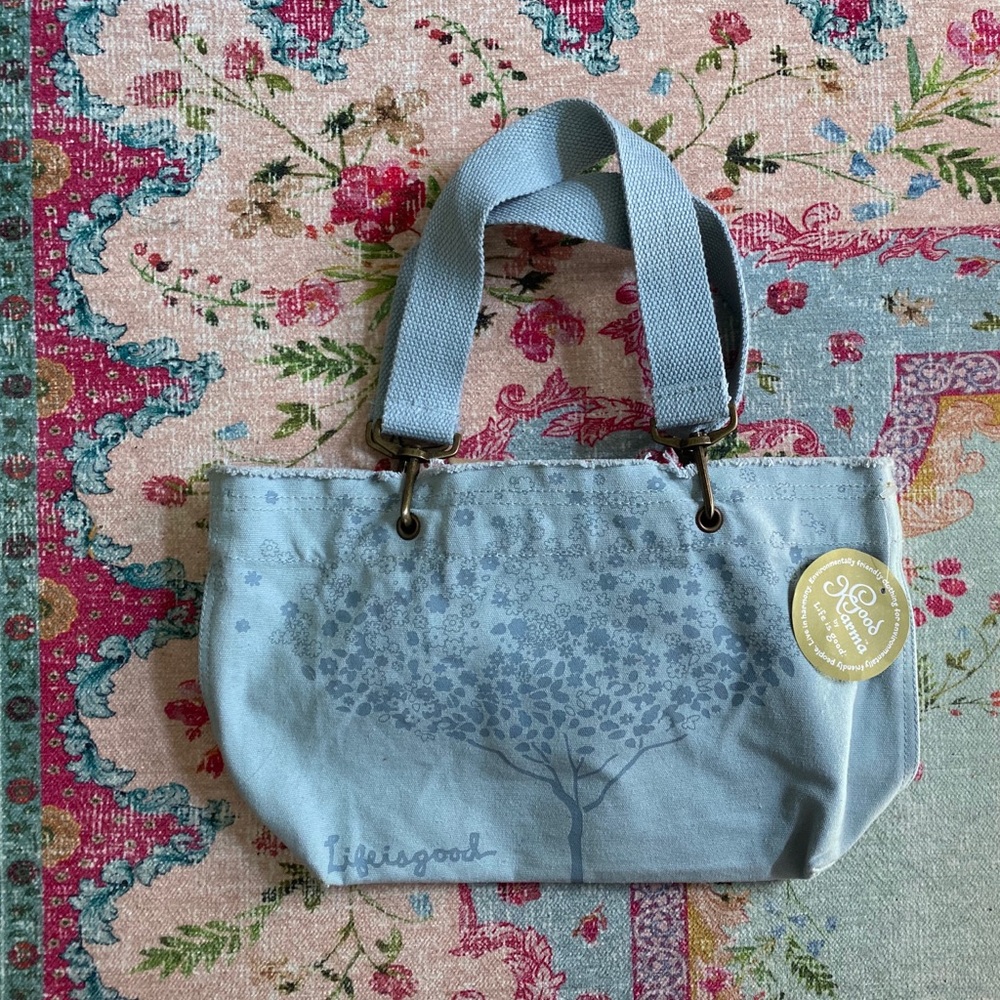 Soft blue bag, Good Karma by Life is Good